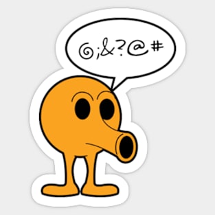 qbert retro Sticker